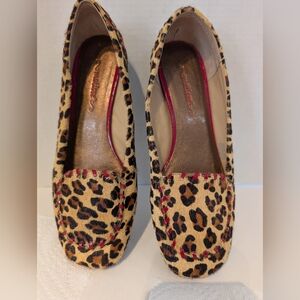 Matisse Leopard Print Flats Leather Upper Sz.‎ 8 1/2